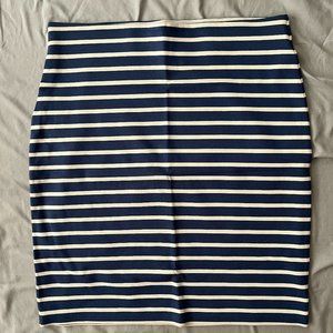 LOFT Striped Pencil Skirt